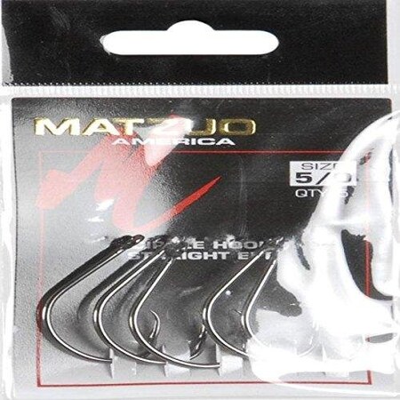 Matzuo Circle Straight Eye 30 Black Chrome 122011-3/0